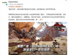  和对象结伴狩猎《MHR：曙光》盟友任务宣传片