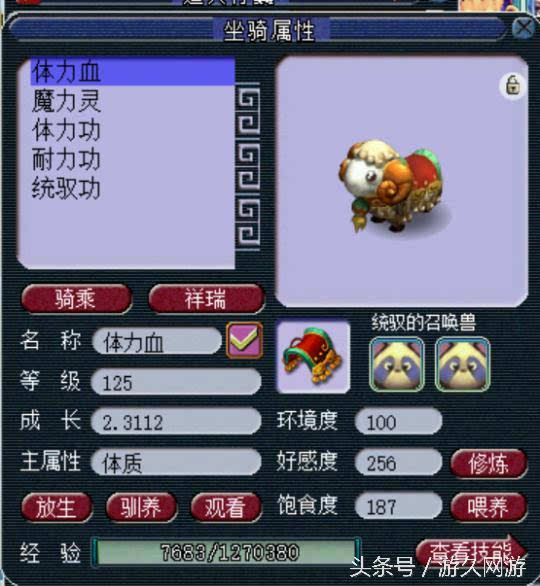 梦幻西游种族坐骑都一样吗